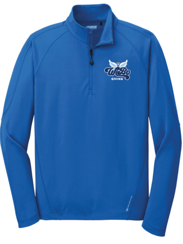 Adult Blue Quarter Zip