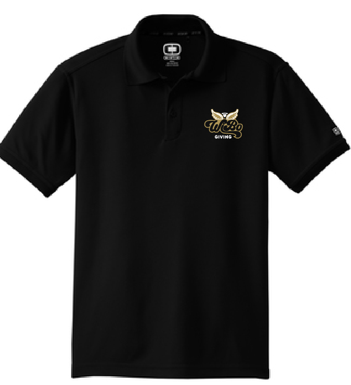 Black OGIO Dry Fit Polo: Gold Logo