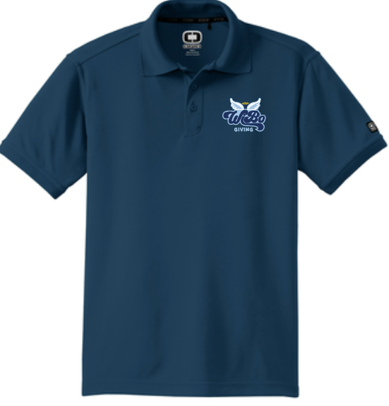 Blue OGIO Dry Fit Polo: Blue Logo